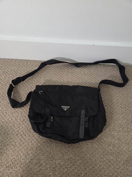 Prada Other - Prada Black Nylon Messenger Crossbody Bag